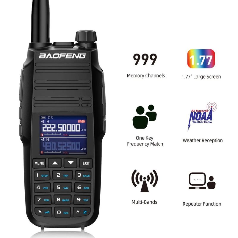 Дальний проход Walkie Talkie Baofeng UV-29L Talkie-Walkie 10W USB-C Рябковый радиопередатчик